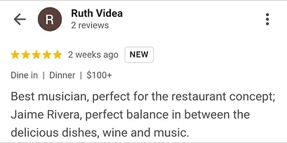 Jaime Rivera music review