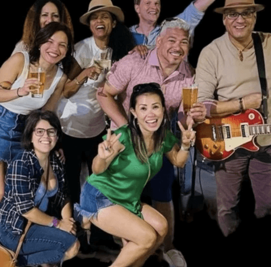 Jaime Rivera with his female fans